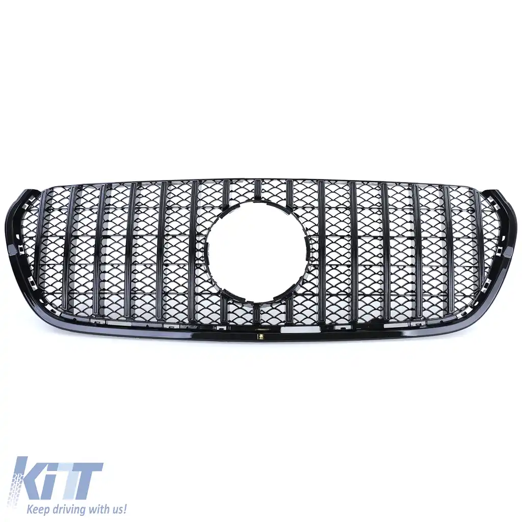 Grilaj Sport Negru Lucios potrivit pentru Mercedes X Class W470 17-20-image-6203094