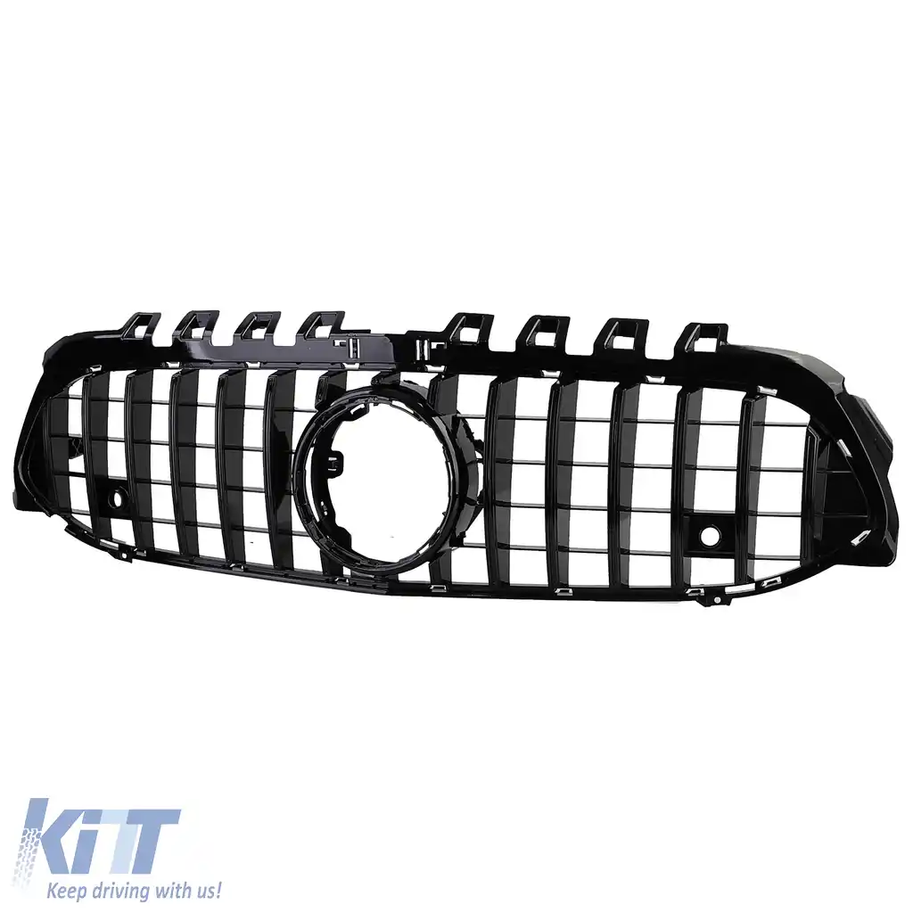 Grilaj sport negru lucios potrivit pentru Mercedes A Class W177 V177 18-24-image-6203261
