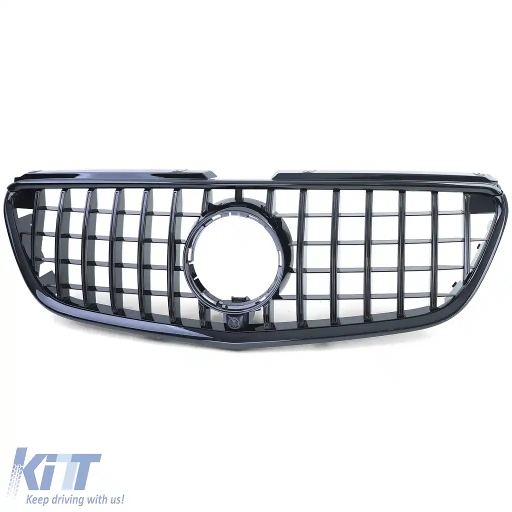 Grilaj Sport Negru Lucios potrivit pentru Mercedes Vito W447 Pre-Facelift 2014-2019-image-6326149
