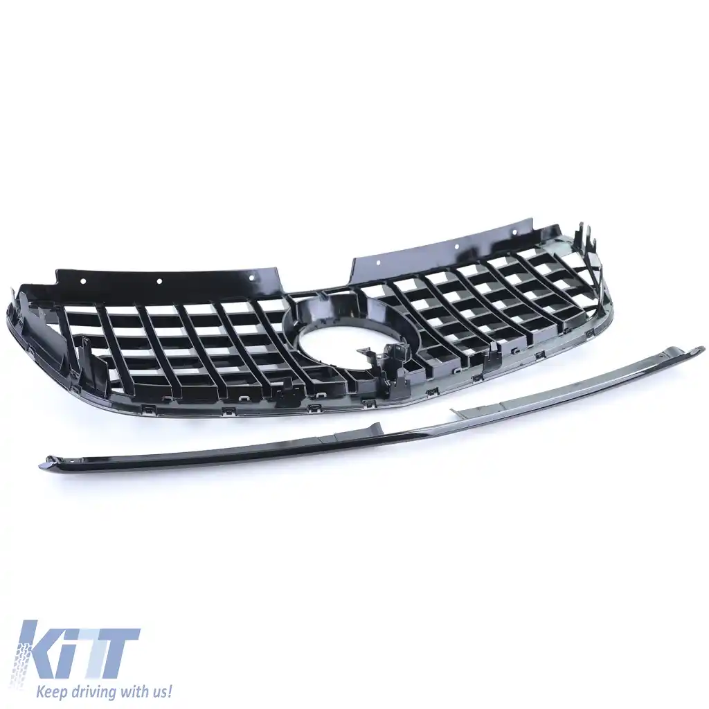 Grilaj Sport Negru Lucios potrivit pentru Mercedes Vito W447 Pre-Facelift 2014-2019-image-6326153