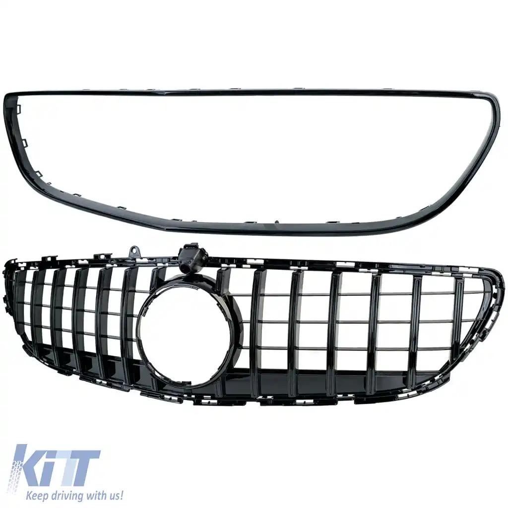 Grilaj sport negru lucios potrivit pentru Mercedes CLS C218 X218 Facelift 14-18-image-6326624