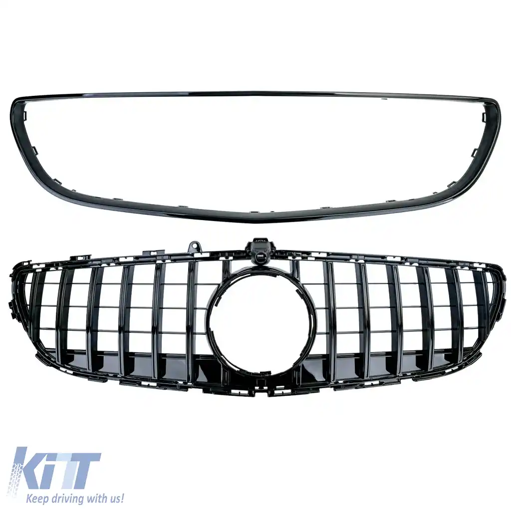 Grilaj sport negru lucios potrivit pentru Mercedes CLS C218 X218 Facelift 14-18-image-6326625