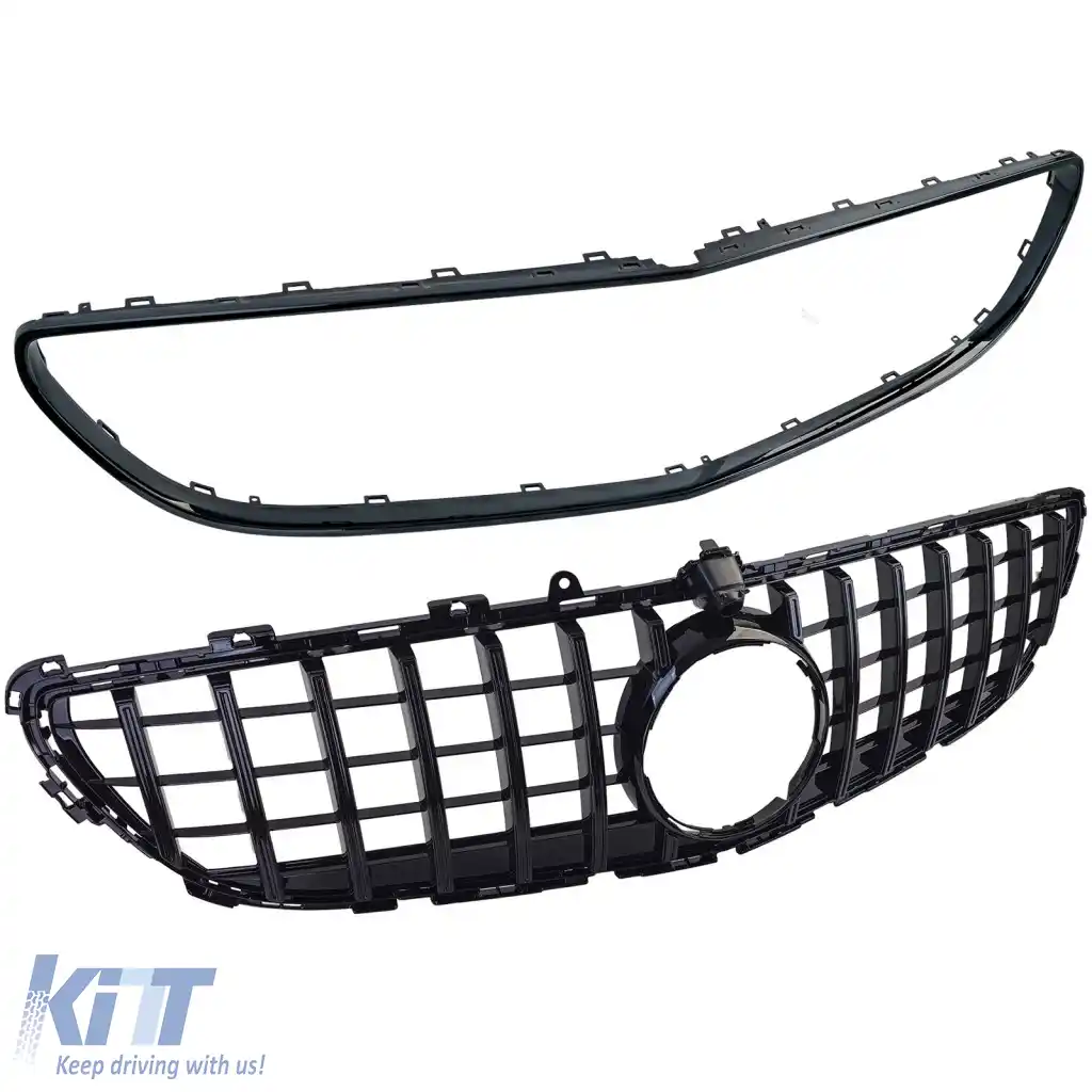Grilaj sport negru lucios potrivit pentru Mercedes CLS C218 X218 Facelift 14-18-image-6326627