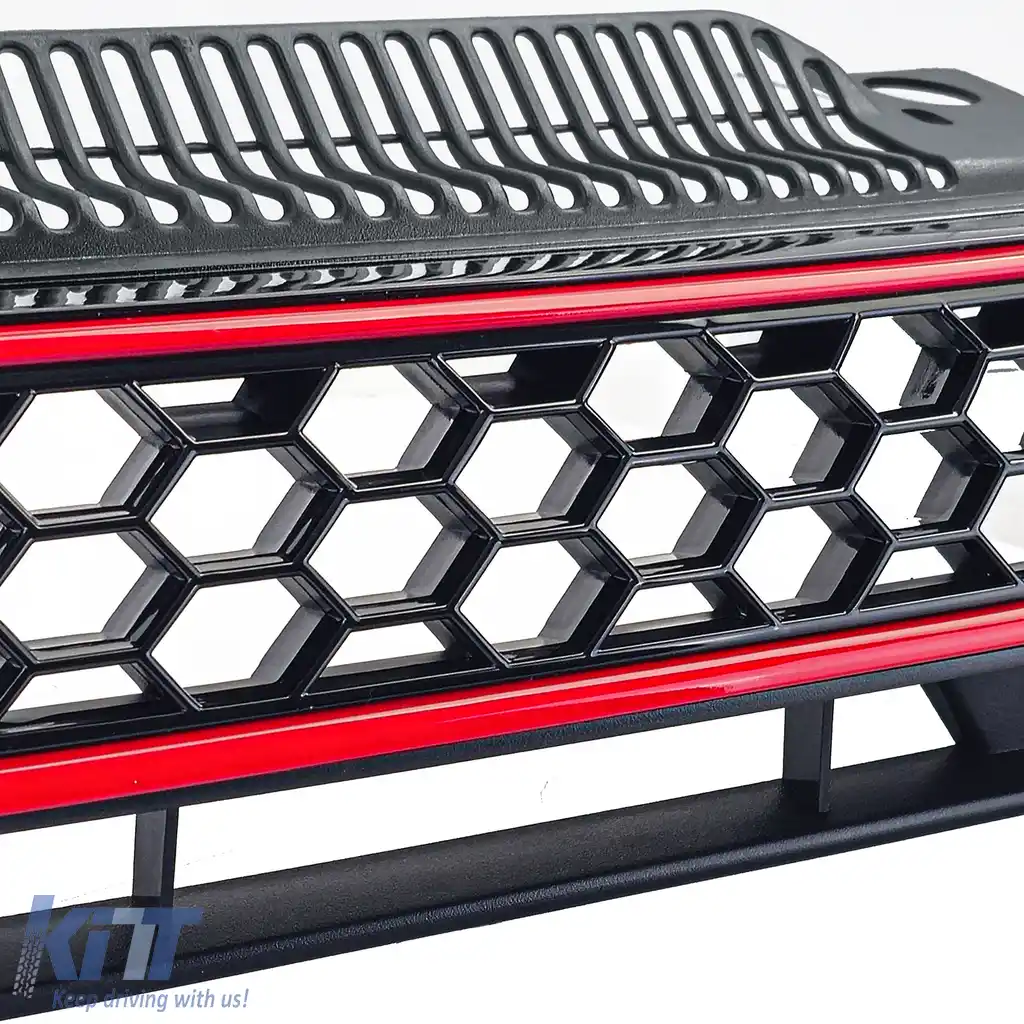 Grilaj tip fagure fără emblemă aspect sportiv, potrivit pentru VW Golf 6, inclusiv GTI 08-13-image-6193120