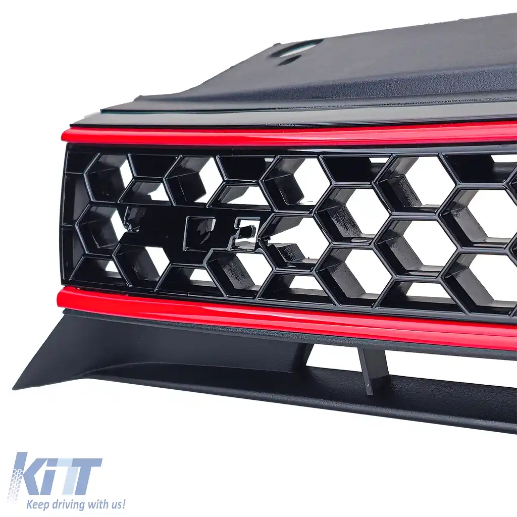 Grilaj tip fagure fără emblemă aspect sportiv, potrivit pentru VW Golf 6, inclusiv GTI 08-13-image-6193121