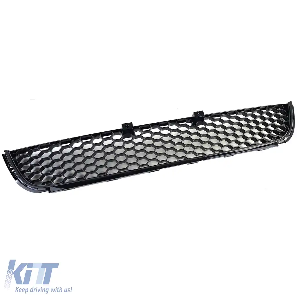 Grilaj tip fagure lucios pentru lumini de ceață de bara pentru VW Golf 6 08-13-image-6204772