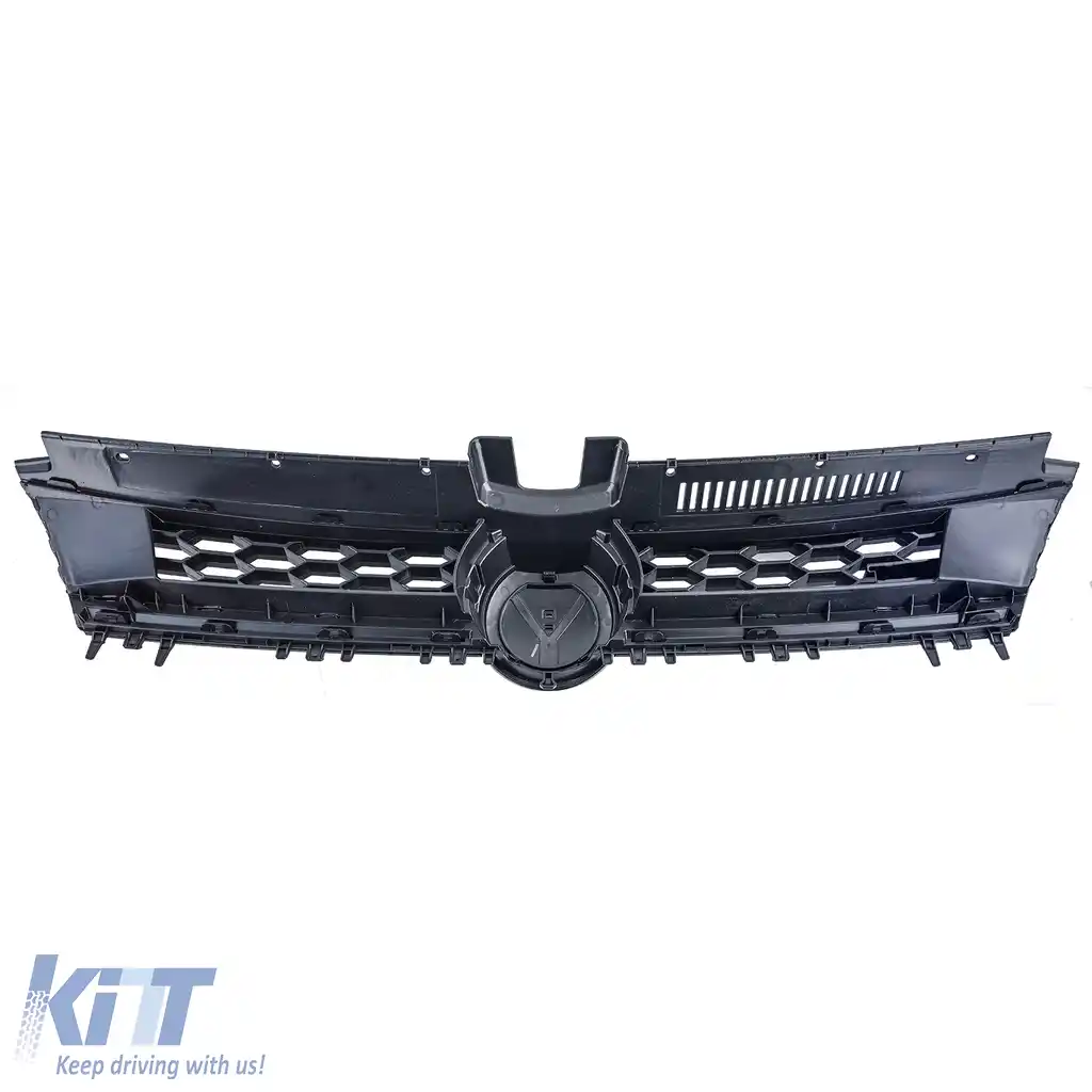 Grilaj tip fagure negru cu detalii cromate, potrivit pentru VW Golf 7 12-17, inclusiv GTD-image-6200473