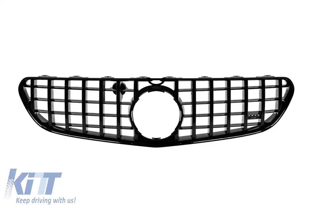 Grilaj tip GT cu lac negru, potrivit pentru Mercedes S63/S65 coupe/cabrio C217/A217 2014-2017