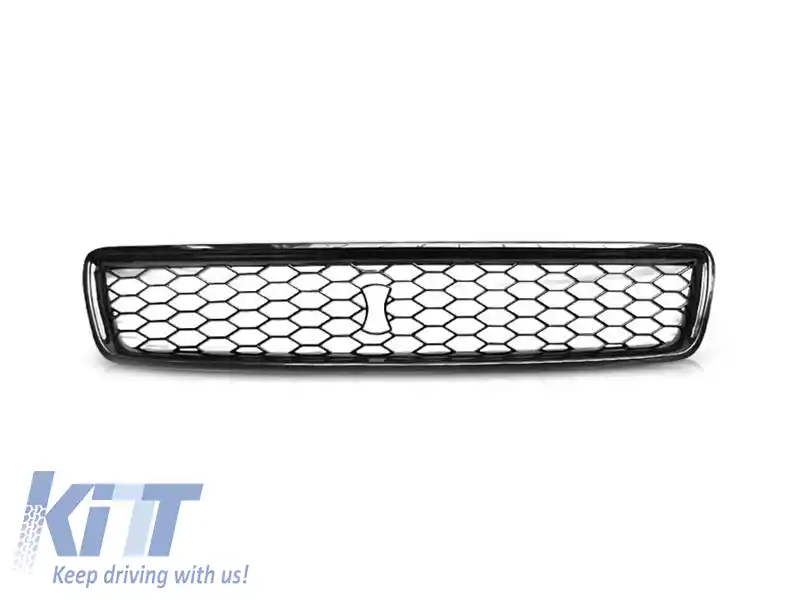 Grilaj tip RS cu lac negru, potrivit pentru Audi A4 B5 sedan, break 1994-2000