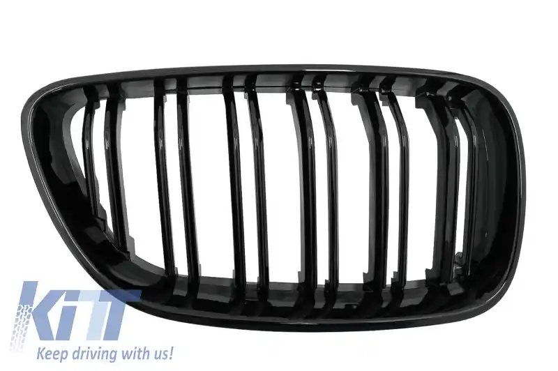 Grile Centrale compatibil cu BMW 2 Series F22 F23 F87 (2014-up) Negru Lucios M Design-image-6059347