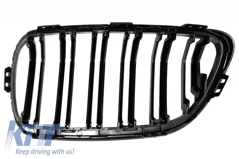 Grile Centrale compatibil cu BMW 2 Series F22 F23 F87 (2014-up) Negru Lucios M Design-image-6059349