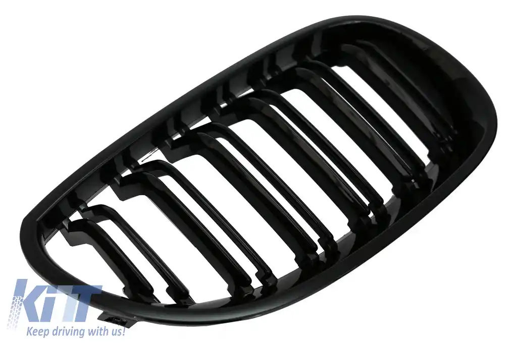 Grile Centrale compatibil cu BMW 5 Series E60 E61 (2003-2009) Negru Lucios M Design-image-6018754