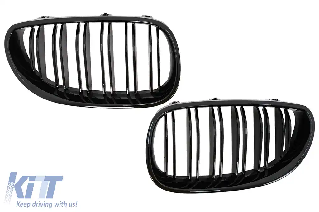 Grile Centrale compatibil cu BMW 5 Series E60 E61 (2003-2010) Negru Lucios M Design-image-6107111