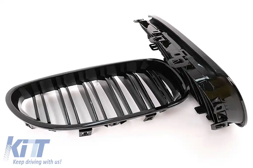 Grile Centrale compatibil cu BMW 5 Series E60 E61 (2003-2010) Negru Lucios M Design-image-6107115