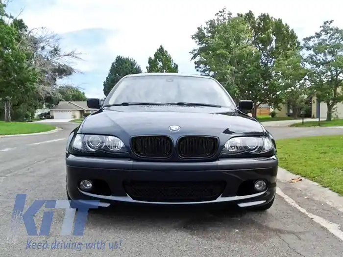 Grile Centrale compatibil cu BMW Seria 3 E46 Facelift (2001-2005) Negru Lucios M Design-image-6019623