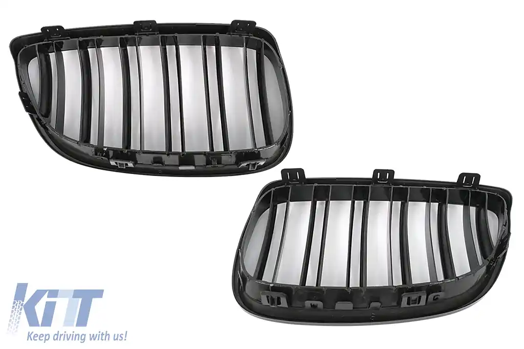 Grile Centrale compatibil cu BMW Seria 3 E92 E93 Coupe Convertible PreLCI (2006-2009) Double Stripe M-Package Sport Design-image-6112638