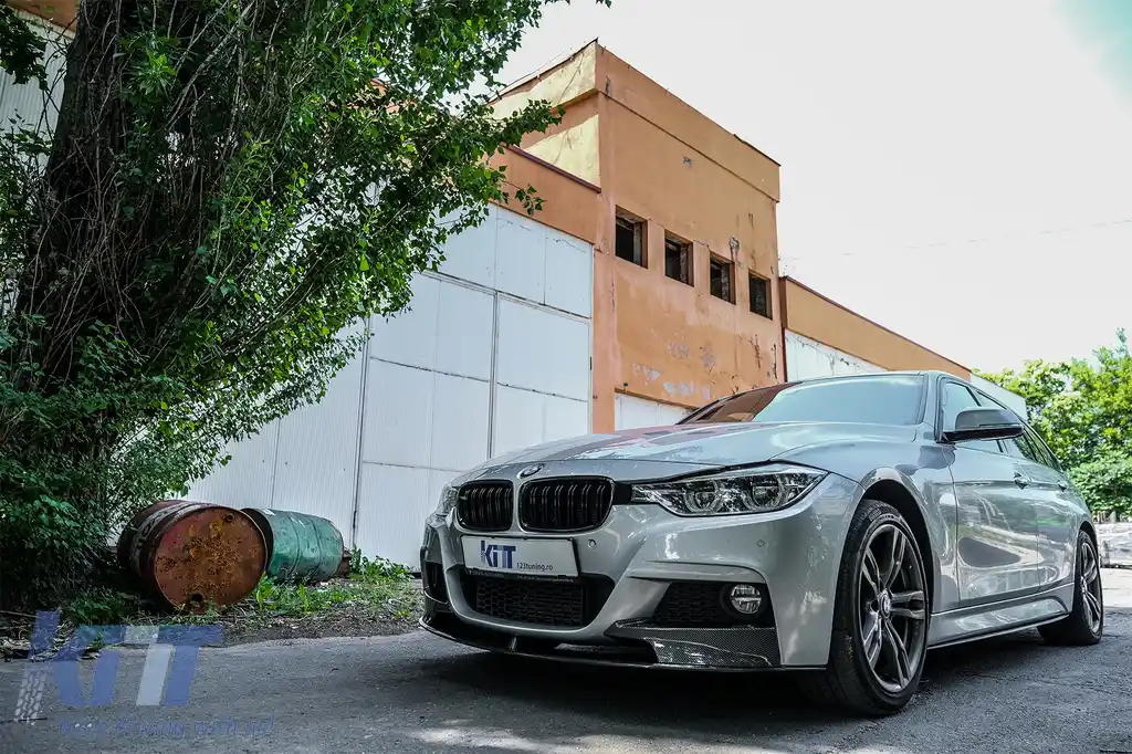 Grile Centrale compatibil cu BMW Seria 3 F30 (2011+) Piano Black M Design-image-6072519
