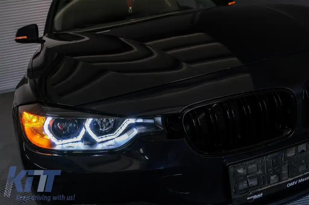 Grile Centrale compatibil cu BMW Seria 3 F30 (2011+) Piano Black M Design-image-6085033