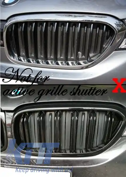 Grile Centrale compatibil cu BMW Seria 5 G30 G31 (2017-Up) Negru Lucios M Design-image-6065060