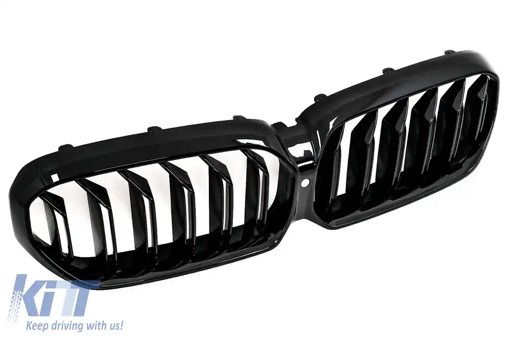 Grile Centrale compatibil cu BMW Seria 5 G30 G31 LCI (07.2020-up) Negru Lucios M Design-image-6088105