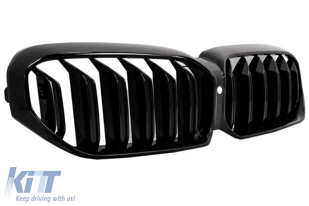 Grile Centrale compatibil cu BMW Seria 5 G30 G31 LCI (07.2020-up) Negru Lucios M Design-image-6088107