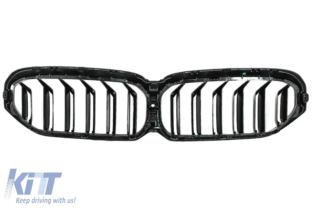 Grile Centrale compatibil cu BMW Seria 5 G30 G31 LCI (07.2020-up) Negru Lucios M Design-image-6088113