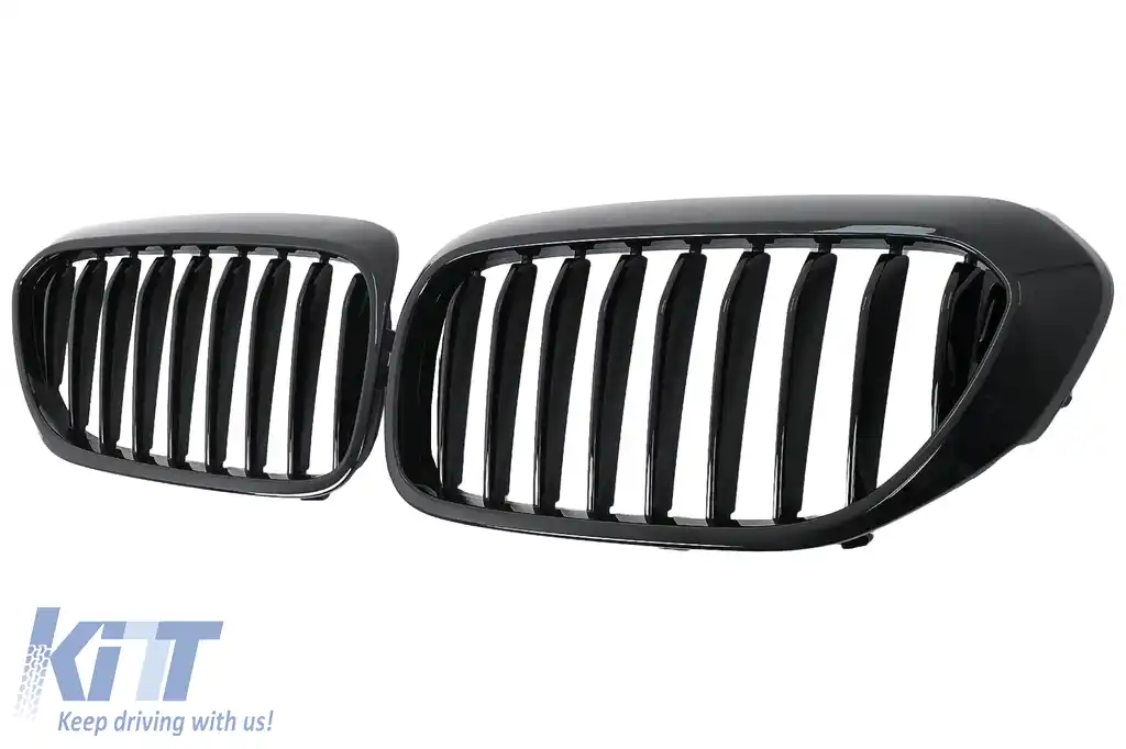 Grile Centrale compatibil cu BMW Seria 5 G30 G31 (2017-2020) Negru Lucios-image-6114580