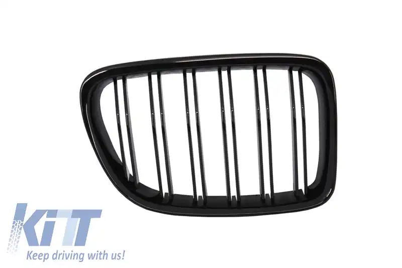 Grile Centrale compatibil cu BMW X1 E84 (2009-2014) Negru Lucios Double Stripe Design-image-5993397