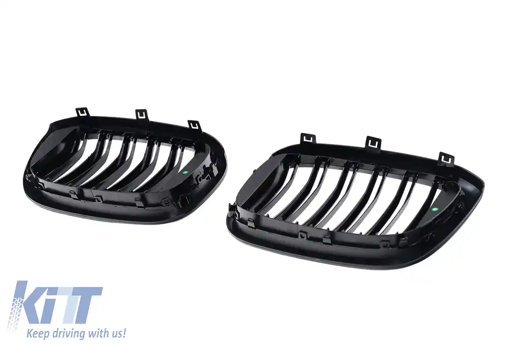Grile Centrale compatibil cu BMW X3 G01 (11.2017-2021) X4 G02 (02.2018-2021) Negru Lucios Duble-image-6239303