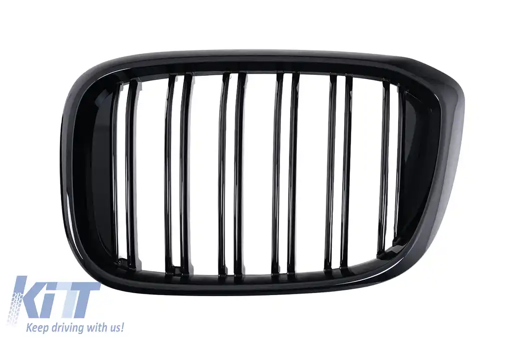 Grile Centrale compatibil cu BMW X3 G01 (11.2017-2021) X4 G02 (02.2018-2021) Negru Lucios Duble-image-6239305