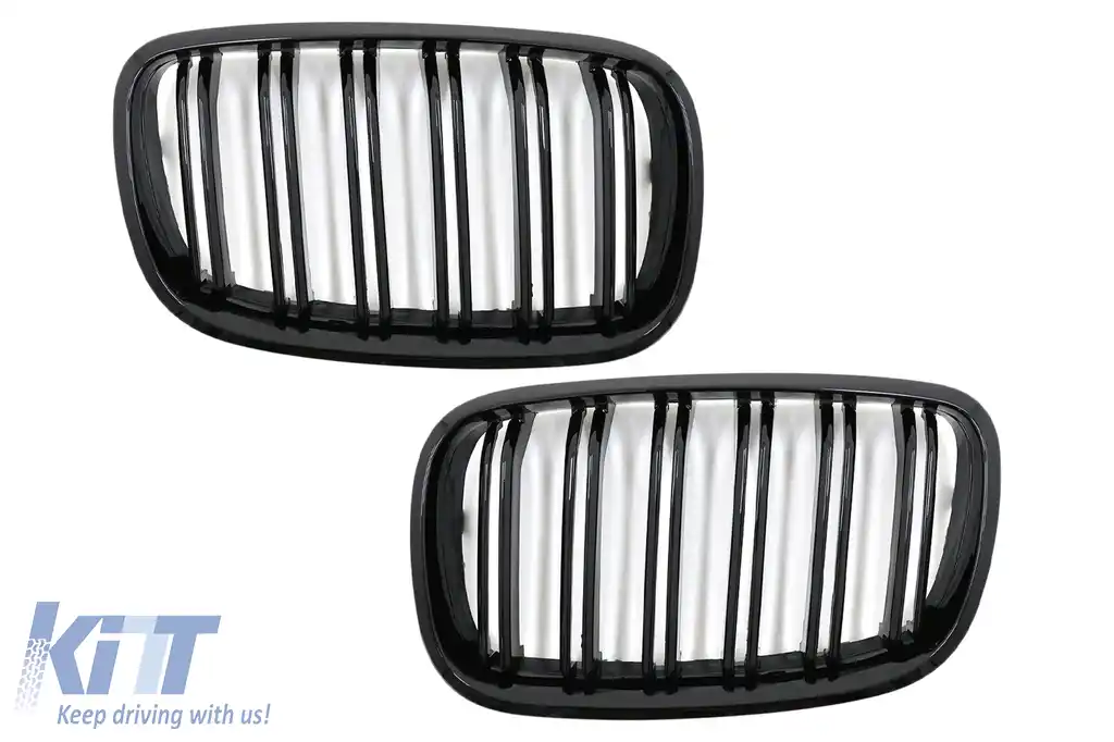 image-58-Grile Centrale compatibil cu BMW X5 E70 X6 E71 (2007-2014) Negru Lucios M Design