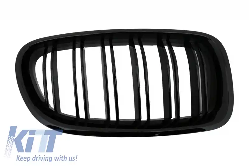Grile Centrale compatibil cu BMW  Seria 5 F10 F11 Limuzina Touring (2010-up) Negru Lucios M Design-image-6018571