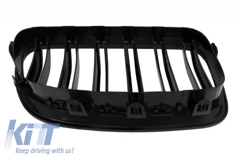 Grile Centrale compatibil cu BMW  Seria 5 F10 F11 Limuzina Touring (2010-up) Negru Lucios M Design-image-6032889