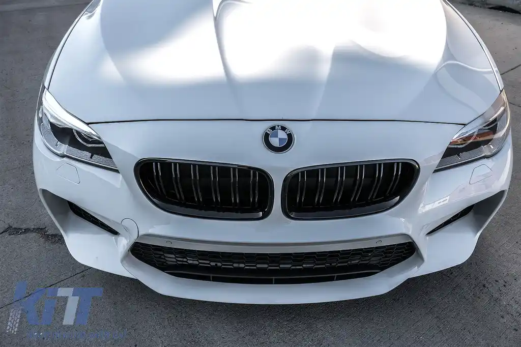 Grile Centrale compatibil cu BMW  Seria 5 F10 F11 Limuzina Touring (2010-up) Negru Lucios M Design-image-6069926