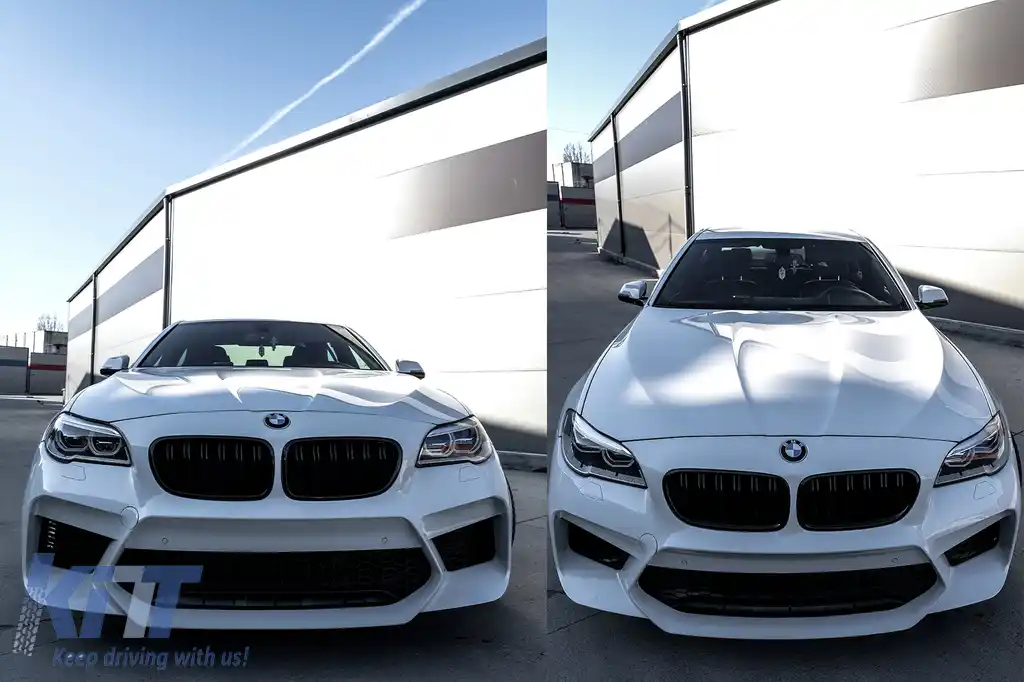 Grile Centrale compatibil cu BMW  Seria 5 F10 F11 Limuzina Touring (2010-up) Negru Lucios M Design-image-6069927