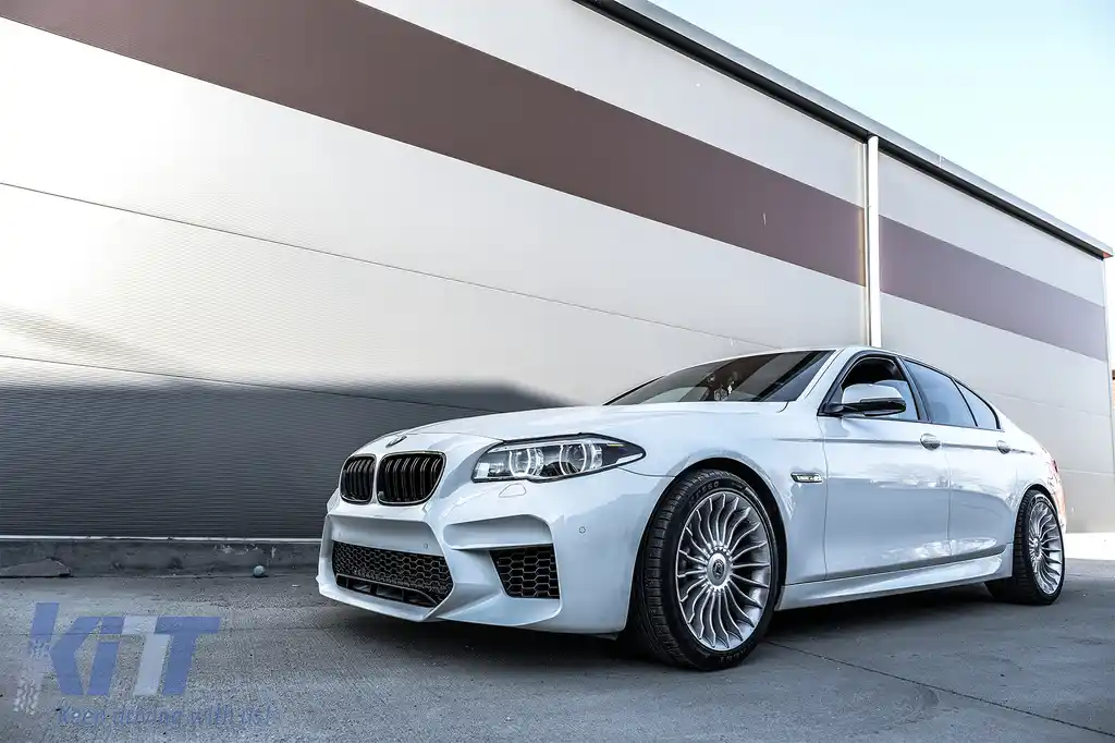 Grile Centrale compatibil cu BMW  Seria 5 F10 F11 Limuzina Touring (2010-up) Negru Lucios M Design-image-6069928