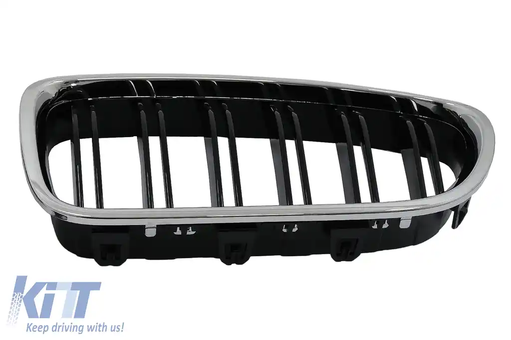 Grile Centrale Crom compatibil cu BMW Seria 5 F10 F11 Limuzina Touring (2010-2017)-image-6098967