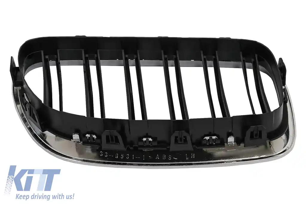 Grile Centrale Crom compatibil cu BMW Seria 5 F10 F11 Limuzina Touring (2010-2017)-image-6098970