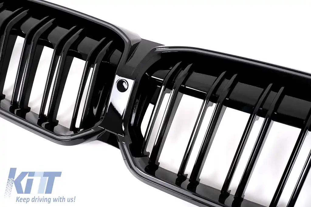 Grile Centrale cu LED compatibil cu BMW 3 Series G20 Sedan G21 Touring (2019-2022 ) Negru Lucios luminate-image-6114374