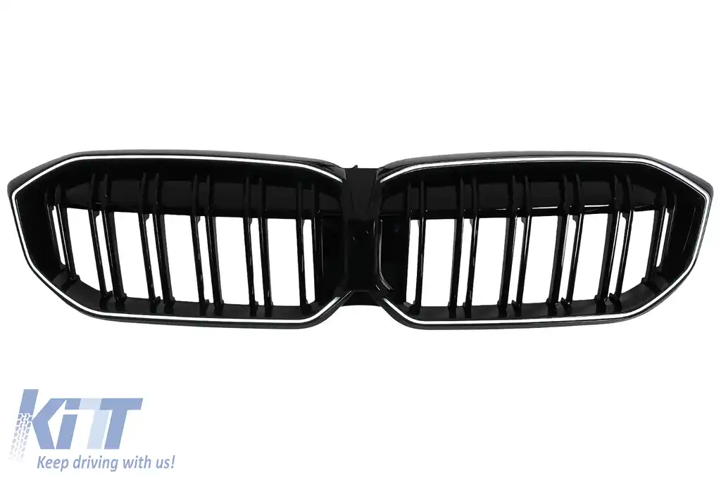 Grile Centrale cu LED compatibil cu BMW 3 Series G20 Sedan G21 Touring (2019-2022 ) Negru Lucios luminate-image-6114375