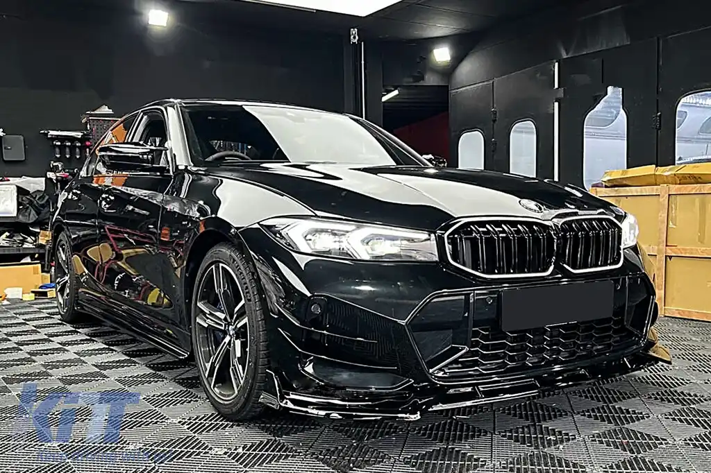 Grile Centrale cu LED compatibil cu BMW 3 Series G20 Sedan G21 Touring (2019-2022 ) Negru Lucios luminate-image-6114843