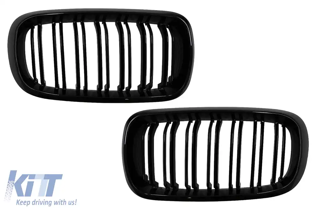 Grile Centrale Duble compatibil cu BMW X5 F15 X6 F16 (2014-2018) X5M X6M Design M-Package