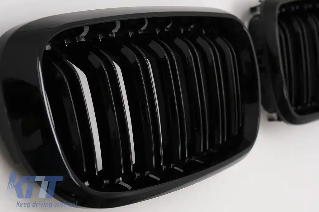 Grile Centrale Duble compatibil cu BMW X5 F15 X6 F16 (2014-2018) X5M X6M Design M-Package-image-6095970