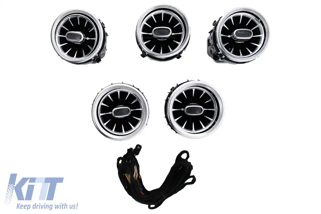 Grile de aerisire Consola Centrala 64 culori compatibil cu Mercedes C-Class W205 GLC SUV X253 W253 (2014-2018)