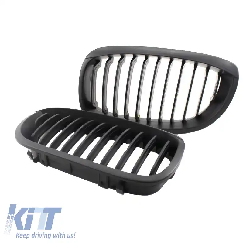 Grile frontale potrivite pentru BMW 3 E46 03-06 Coupe/Cabrio Negru Mat 2 Pcs-image-6295832