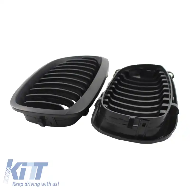 Grile frontale potrivite pentru BMW 3 E46 03-06 Coupe/Cabrio Negru Mat 2 Pcs-image-6295833