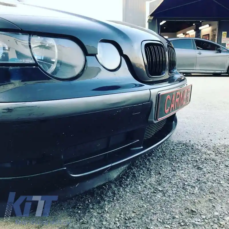 Grile frontale potrivite pentru BMW 3 E46 99-01 Sedan/Touring/Compact Aspect M4 Cu Grilă Dublă Negru Lucios 2 Pcs-image-6325453