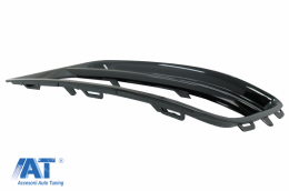 Grile Laterale Bara Fata compatibil cu VW Golf VII 7 (2013-2017) R-Line Design Negru Lucios-image-6074211