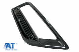 Grile Laterale Bara Fata compatibil cu VW Golf VII 7 (2013-2017) R-Line Design Negru Lucios-image-6074212