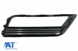 Grile Laterale Bara Fata compatibil cu VW Golf VII 7 (2013-2017) R-Line Design Negru Lucios-image-6074213